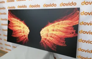 Obraz ohnivé anjelské krídla