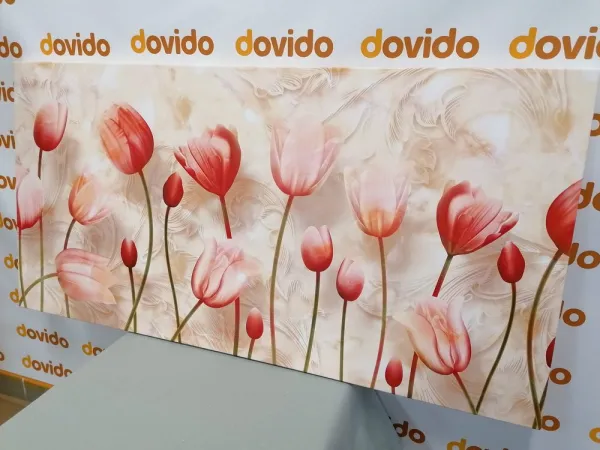 Obraz staroružové tulipány