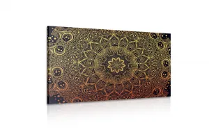 Obraz zlatá orientálna Mandala
