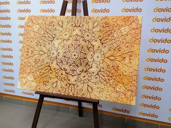 Obraz zlatá etnická Mandala