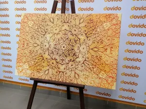 Obraz zlatá etnická Mandala