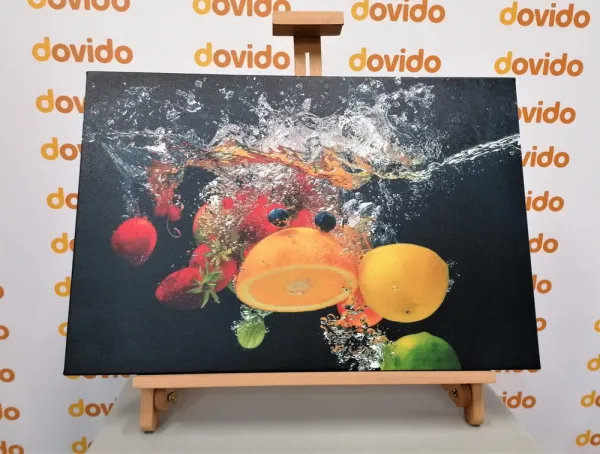 Obraz ovocie vo vode