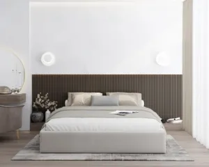 FDM Čalúnená manželská posteľ ORLANDO | 180 x 200 cm Farba: Sivá