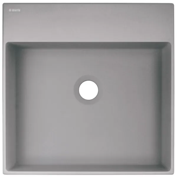 DEANTE - Correo metallic grey Granit umývadlo na dosku - 400x400 mm CQR_SU4S