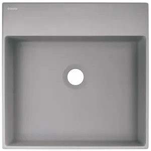 DEANTE - Correo metallic grey Granit umývadlo na dosku - 400x400 mm CQR_SU4S