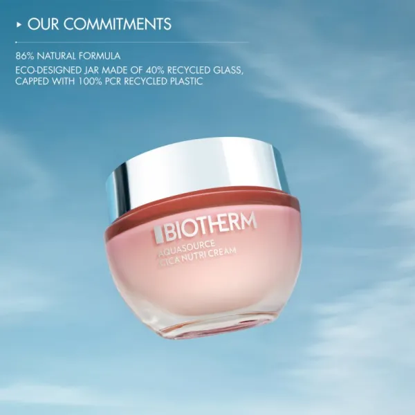 Biotherm Aquasource Cica Nutri Cream výživný hydratačný krém pre suchú až veľmi suchú citlivú pleť 50 ml