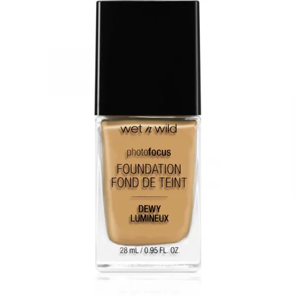 Wet n Wild PhotoFocus ľahký hydratačný make-up pre rozjasnenie pleti odtieň Desert Beige 28 ml