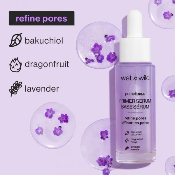 Wet n Wild PrimeFocus Refine Pores rozjasňujúce podkladové sérum pre hydratáciu pleti a minimalizáciu pórov 30 ml