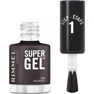 Rimmel Super Gel gélový lak na nechty bez použitia UV/LED lampy odtieň 103 Brownie 12 ml