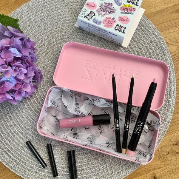 ZMILE COSMETICS Beauty Set Magical Metal Pencil Box make-up sada