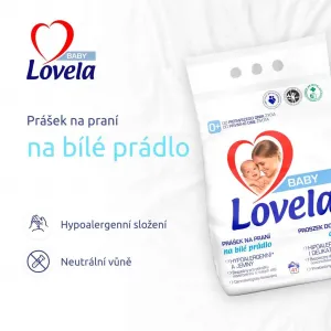 LOVELA Baby prací prostriedok na bielu bielizeň 4,1kg / 41 praní