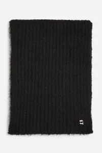 Šál Karl Lagerfeld čierna farba, jednofarebná, A4W33119