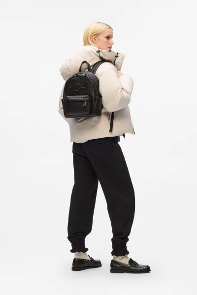 Kabelka Karl Lagerfeld K/Skuare Sm Backpack Grainy Black-Nickel