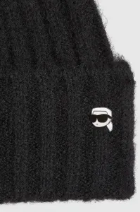 Čiapka Karl Lagerfeld čierna farba, A4W33108