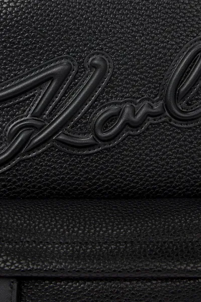 Kabelka Karl Lagerfeld K/Skuare Sm Backpack Grainy Black-Nickel