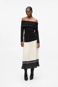 Top Karl Lagerfeld Off Shoulder Sweatshirt Black