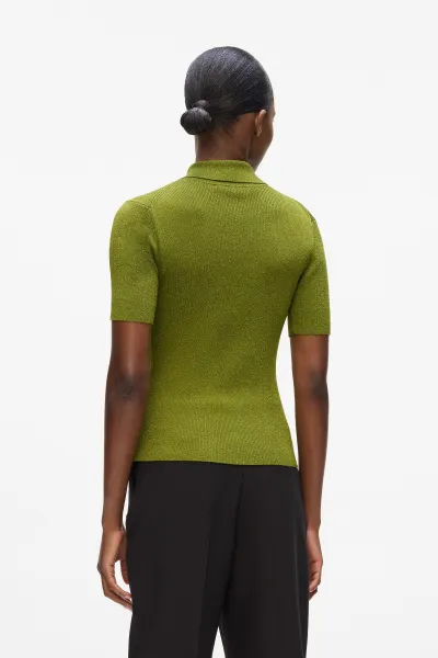 Blúzka Karl Lagerfeld zelená farba, A4W18053