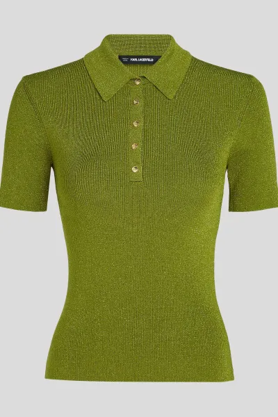 Blúzka Karl Lagerfeld zelená farba, A4W18053