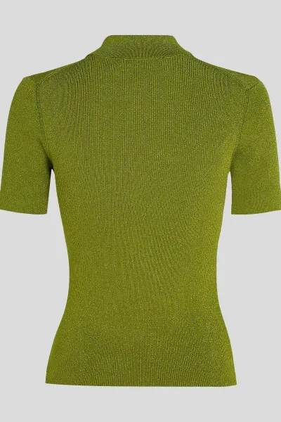 Blúzka Karl Lagerfeld zelená farba, A4W18053