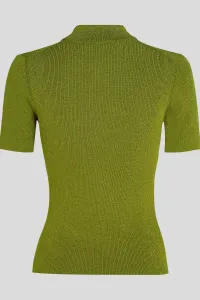 Blúzka Karl Lagerfeld zelená farba, A4W18053