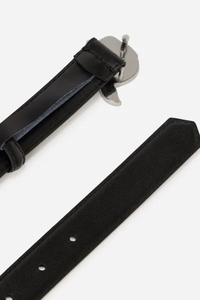 Opasok Karl Lagerfeld Ikon Rhinestone H2.5 Belt Black