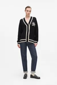 Kardigán Karl Lagerfeld Soutache Autograph Cardigan Black