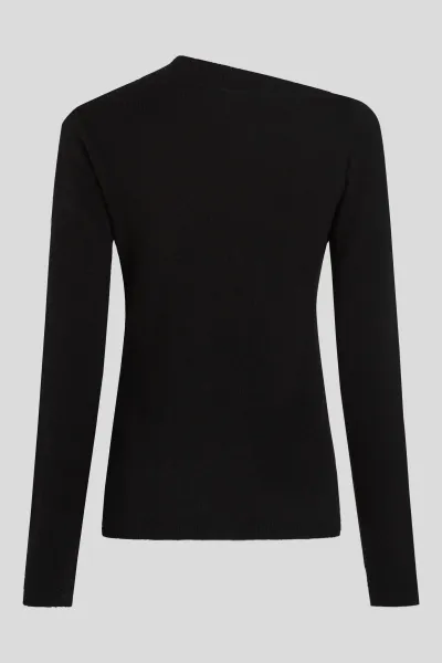 Sveter Karl Lagerfeld Elegant Cashmere Sweater Black