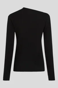 Sveter Karl Lagerfeld Elegant Cashmere Sweater Black