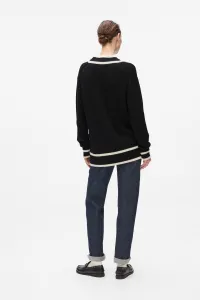 Kardigán Karl Lagerfeld Soutache Autograph Cardigan Black