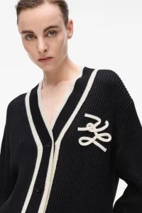 Kardigán Karl Lagerfeld Soutache Autograph Cardigan Black