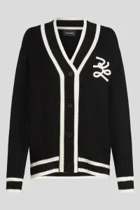 Kardigán Karl Lagerfeld Soutache Autograph Cardigan Black