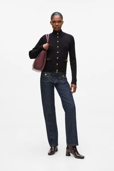 Kardigán Karl Lagerfeld Knit Cardigan Black