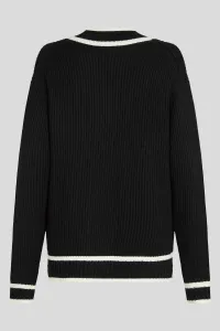 Kardigán Karl Lagerfeld Soutache Autograph Cardigan Black