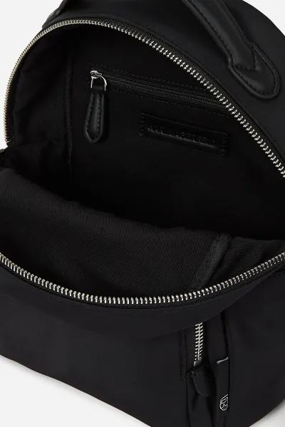 Batoh Karl Lagerfeld Ikon Nylon Sm Backpack Black
