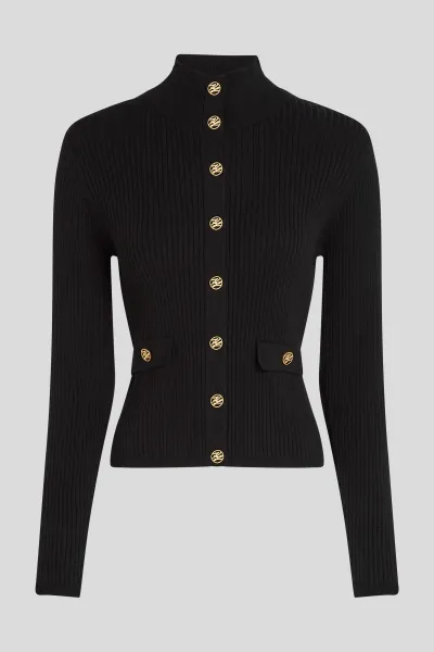 Kardigán Karl Lagerfeld Knit Cardigan Black