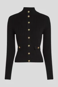 Kardigán Karl Lagerfeld Knit Cardigan Black