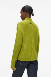 Sveter Karl Lagerfeld Soutache Autograph Knit Matcha Green