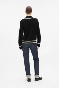 Sveter Karl Lagerfeld Soutache Autograph Knit Black