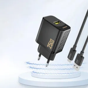 Dudao A27S GaN sieťová nabíjačka USB 25W, čierna