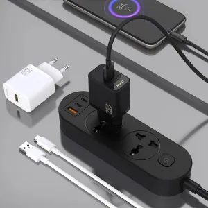 Dudao A27S GaN sieťová nabíjačka USB 25W, čierna