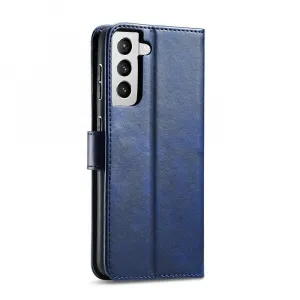 MG Magnet knižkové kožené puzdro na Samsung Galaxy S22 Plus, modré