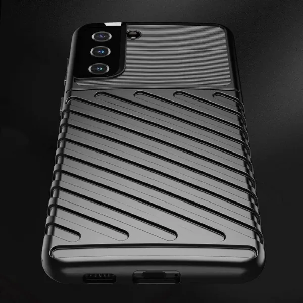 MG Thunder silikónový kryt na Samsung Galaxy S22 Plus, čierny