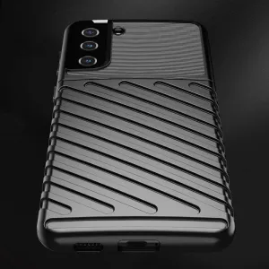 MG Thunder silikónový kryt na Samsung Galaxy S22 Plus, čierny