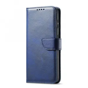 MG Magnet knižkové kožené puzdro na Samsung Galaxy S22 Plus, modré