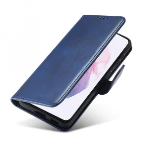 MG Magnet knižkové kožené puzdro na Samsung Galaxy S22 Plus, modré