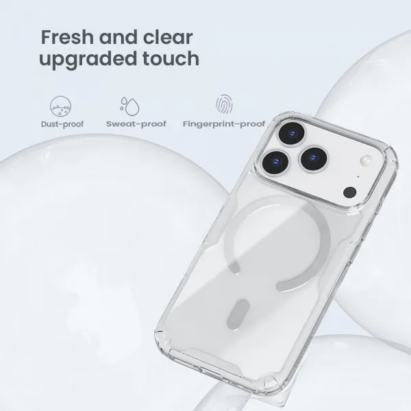 Nillkin Nature TPU PRO Magnetic Kryt, iPhone 17 Pro, priehľadný