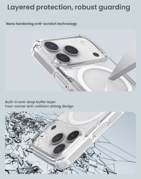 Nillkin Nature TPU PRO Magnetic Kryt, iPhone 17 Pro, priehľadný