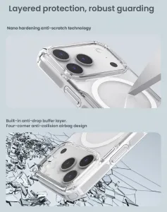 Nillkin Nature TPU PRO Magnetic Kryt, iPhone 17 Pro, priehľadný