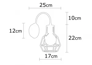 Nástenná lampa Kapadokya - N-1160