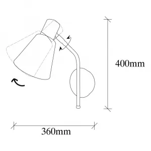 Nástenná lampa Sivani - MR-663